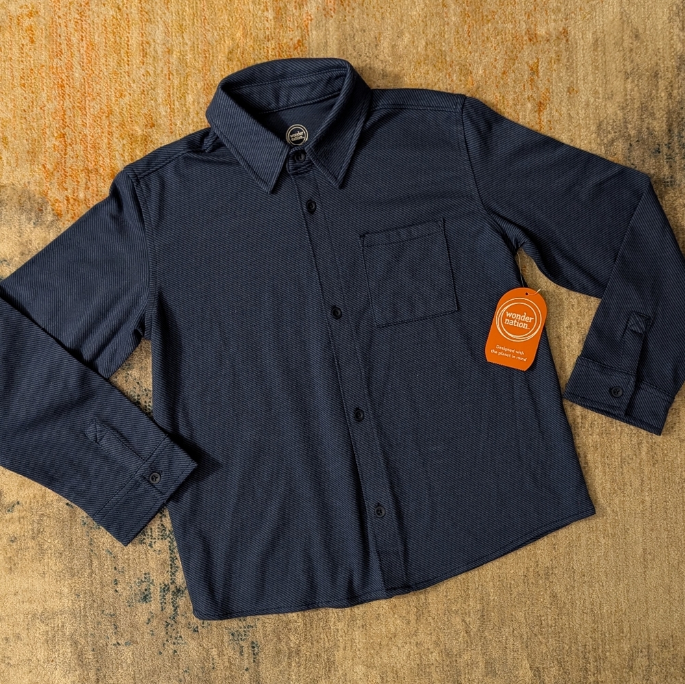 Wonder Nation Long Sleeve Button Down - NWT